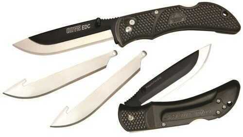 Ode Onyx EDC Black 3.5" Blister Comes with Three Replacement Blades